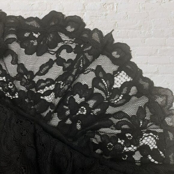 Rebecca Taylor Off Shoulder Lace Black Top Size 8 NWOT - Picture 7 of 13